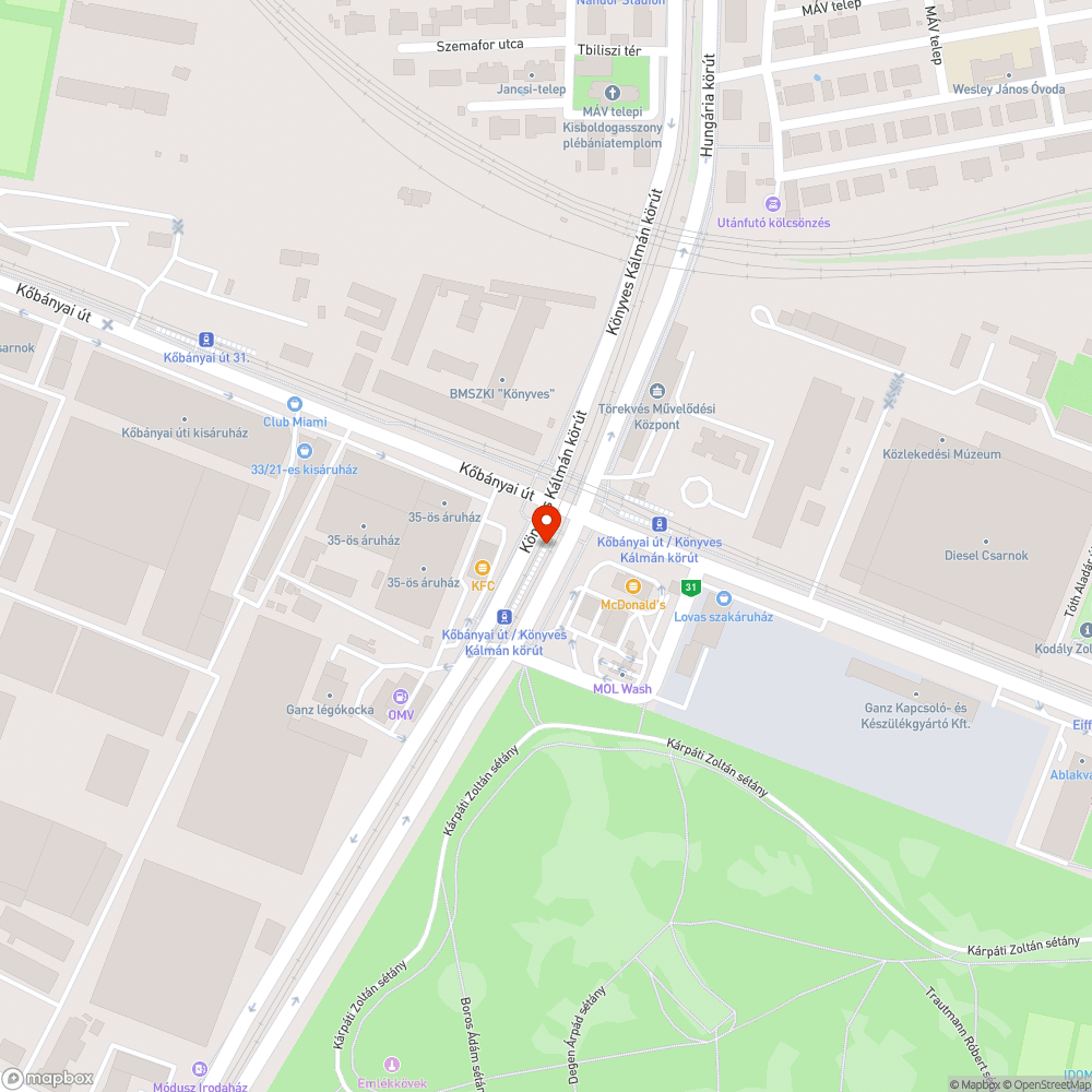 Szemét és kosz a villamosmegállóban bejelentés helye