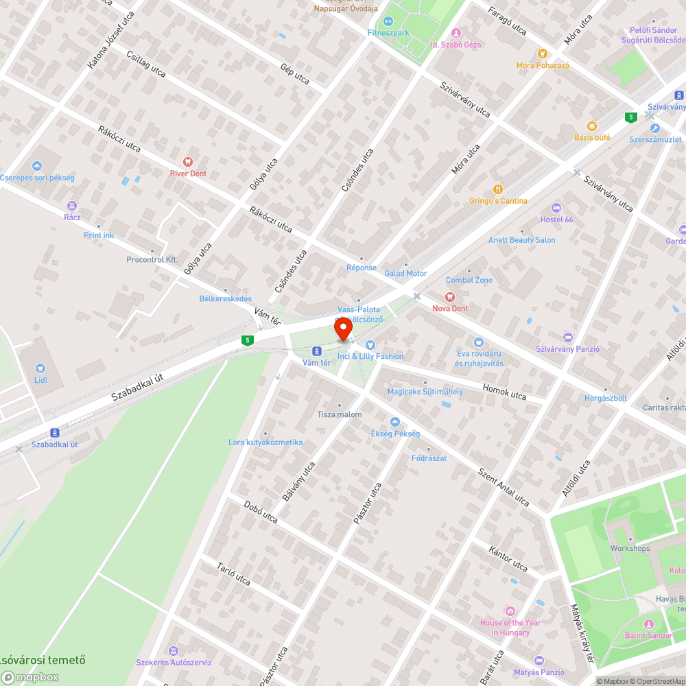 Kátyú az átjáróban bejelentés helye