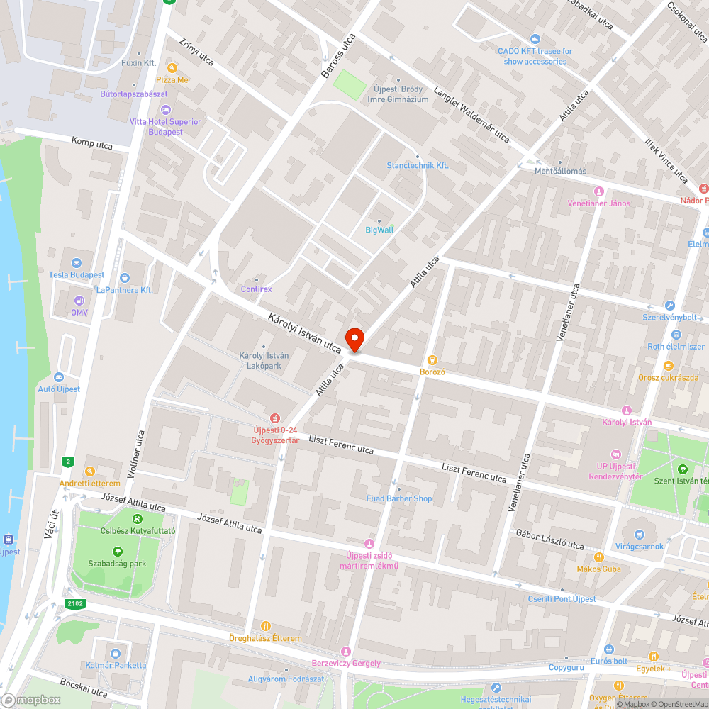 Járdán való parkolás bejelentés helye