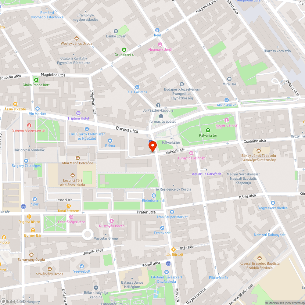 Lépcsők a járdán bejelentés helye