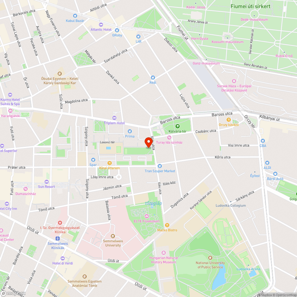 Padok a Losonci téri játszótéren bejelentés helye