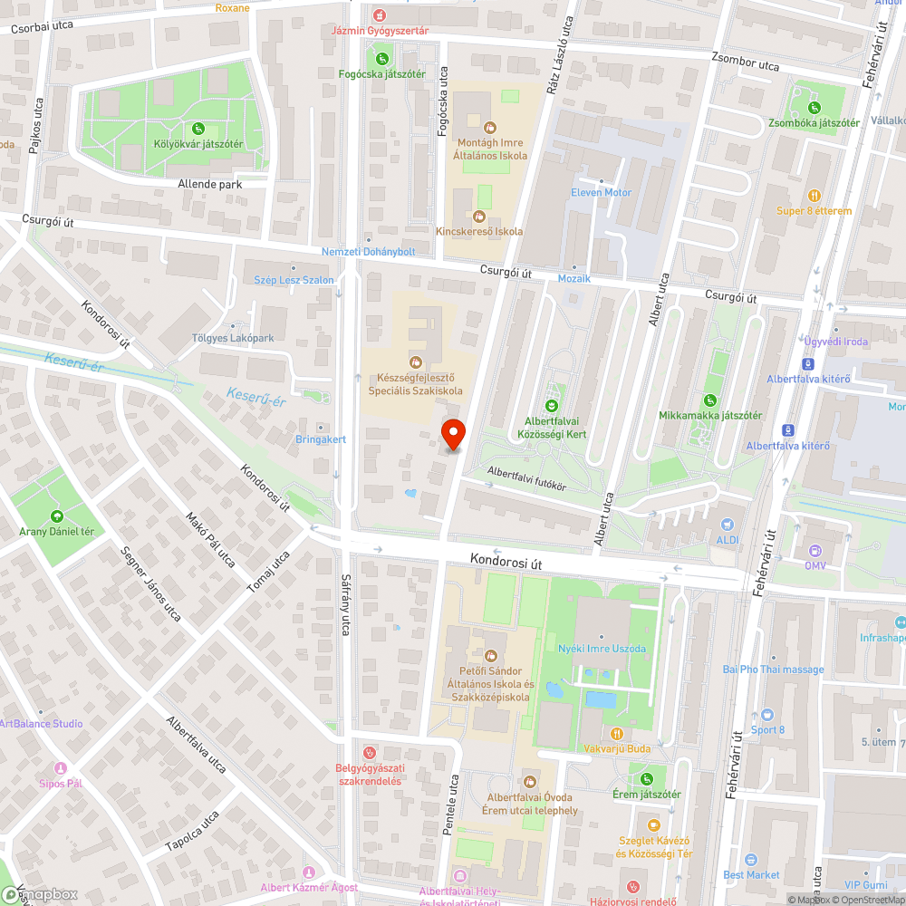 Elhagyott autó bejelentés helye