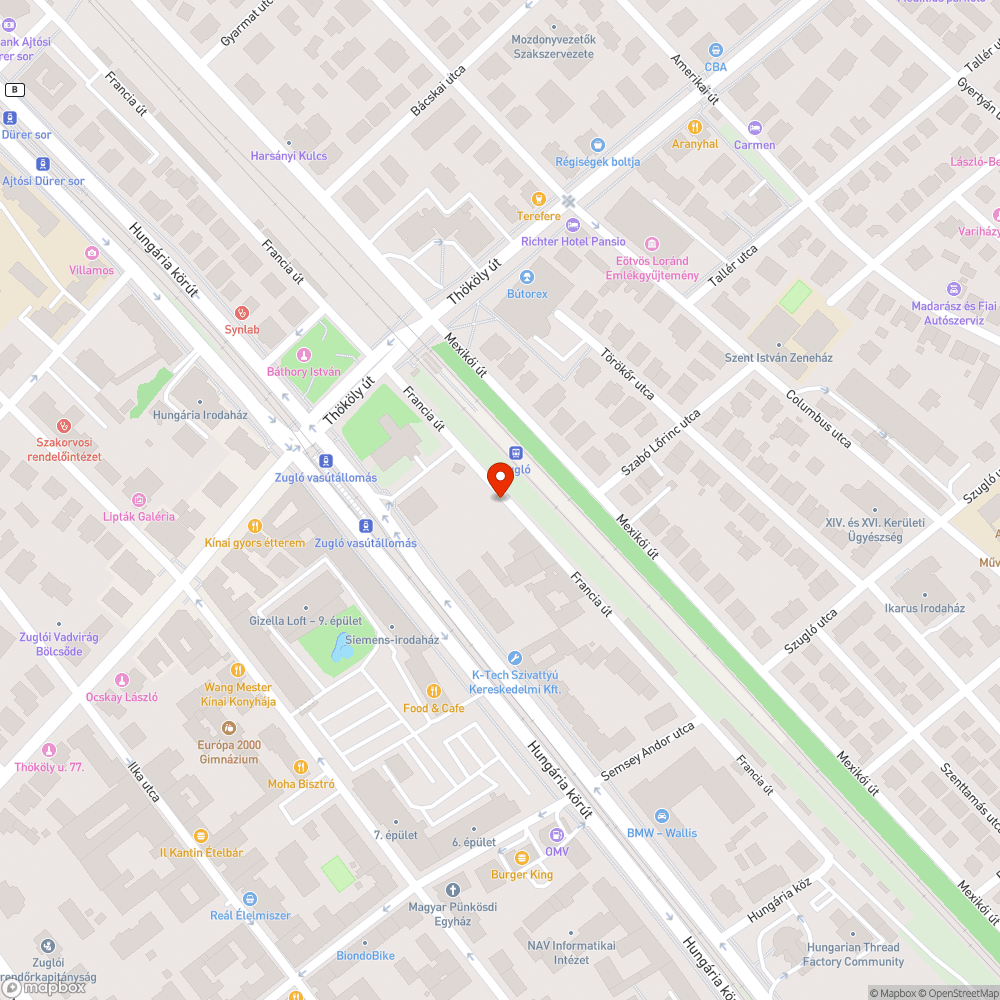 Beszakadt, balesetveszély csatornafedél (Telekom) bejelentés helye