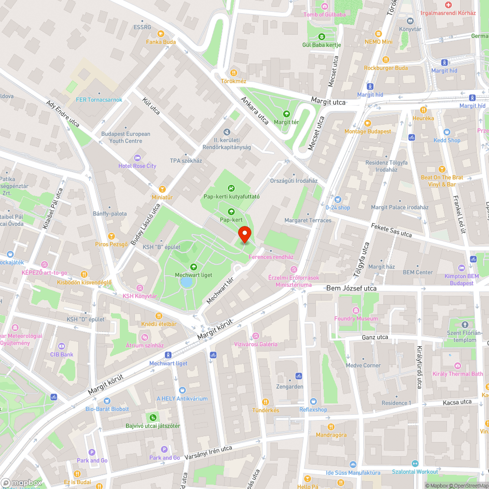 Sérült parki lámpa bejelentés helye