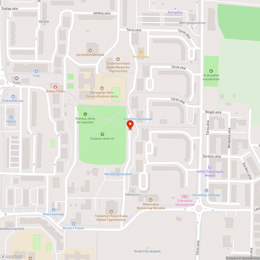 Sátorgarázs bejelentés helye