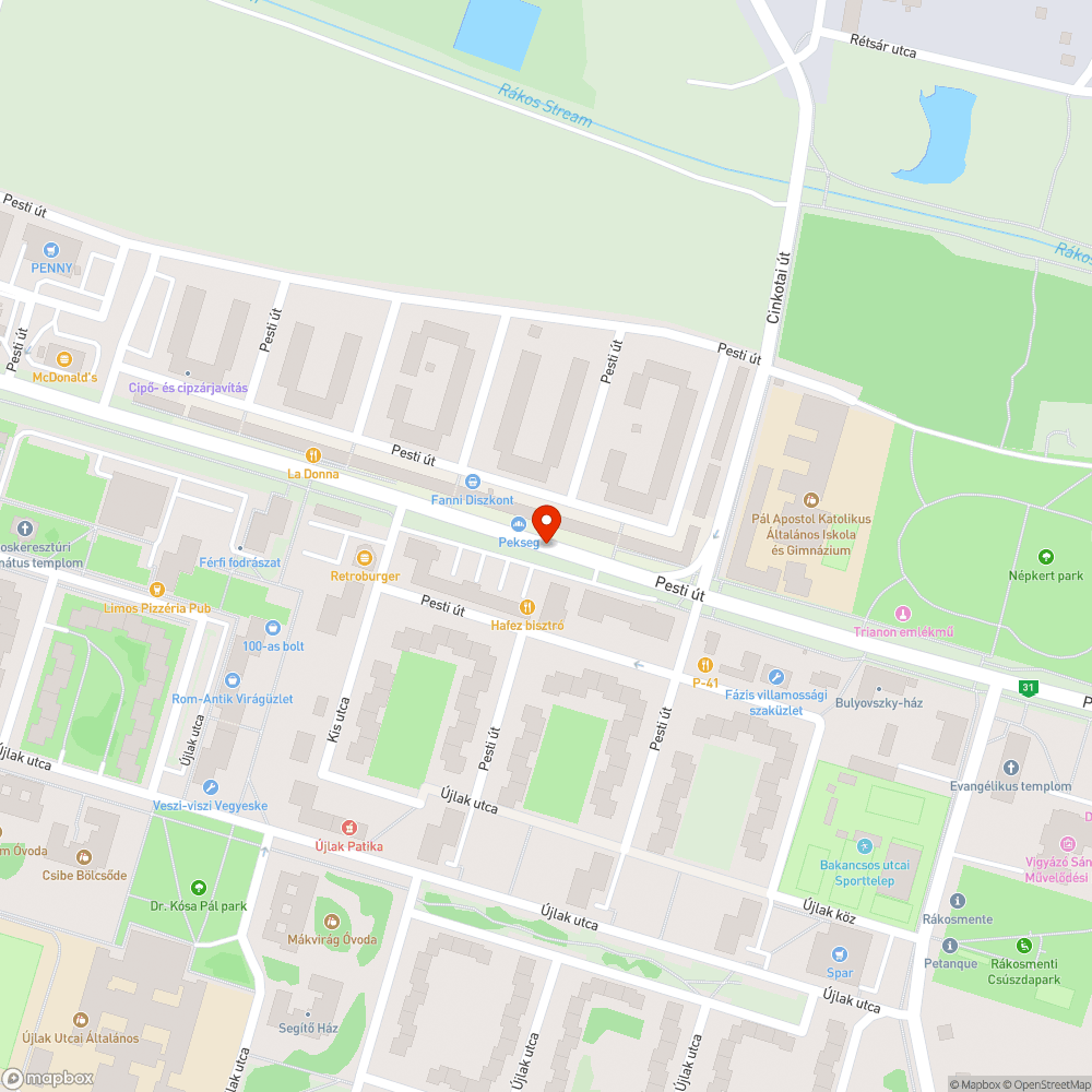 Olaj bejelentés helye