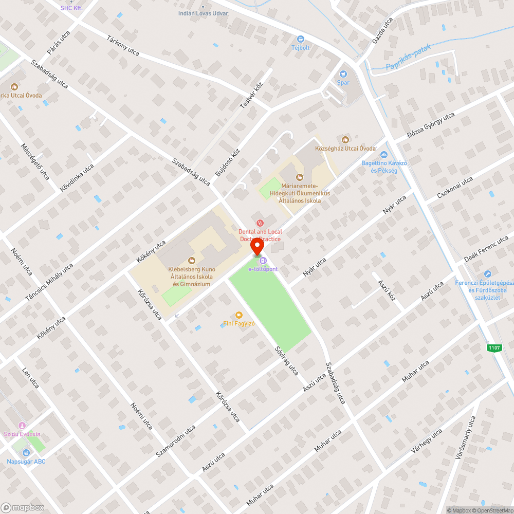 Kiégett lámpa bejelentés helye