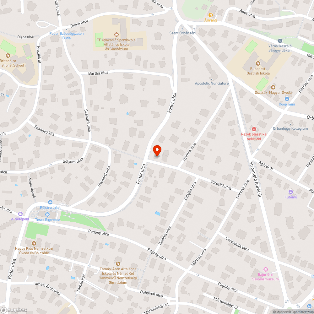 A járda felét elfoglaló építkezés bejelentés helye