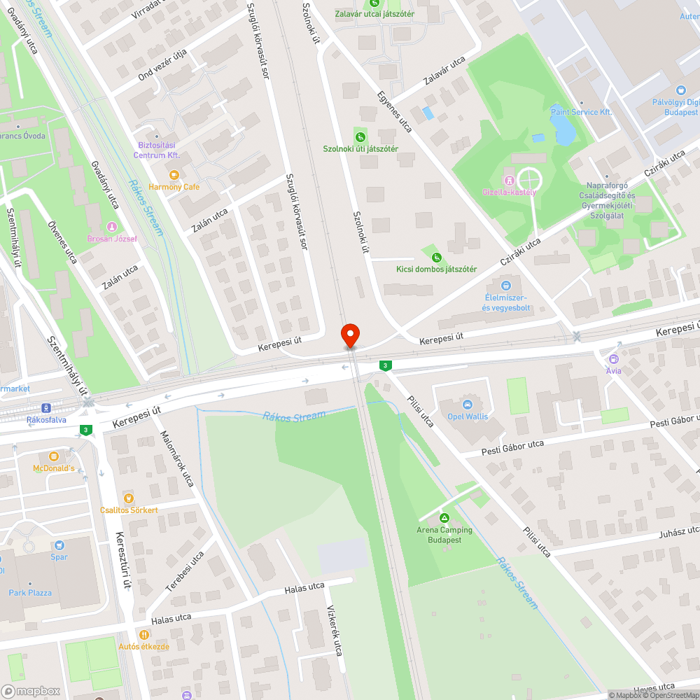 Hatalmas kátyú a vasúti híd alatt bejelentés helye