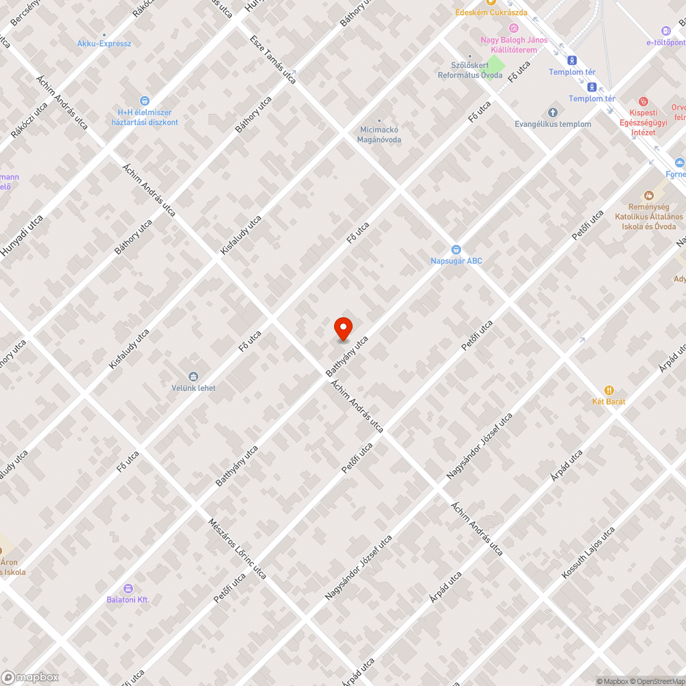 Balesetveszélyes járdaszakasz bejelentés helye