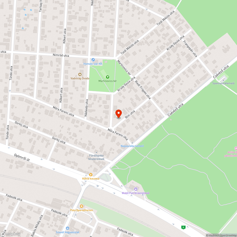 Helytelen utcanévtábla bejelentés helye