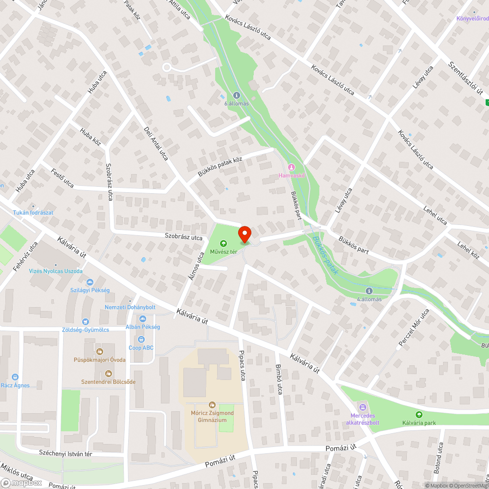 Kiégett közvilágítás (3 lámpa) bejelentés helye