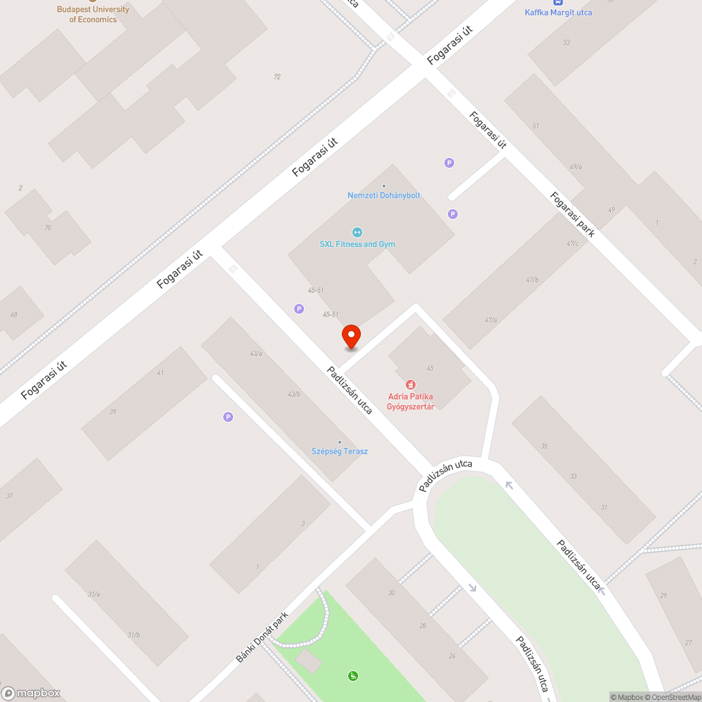 Ferde tábla bejelentés helye