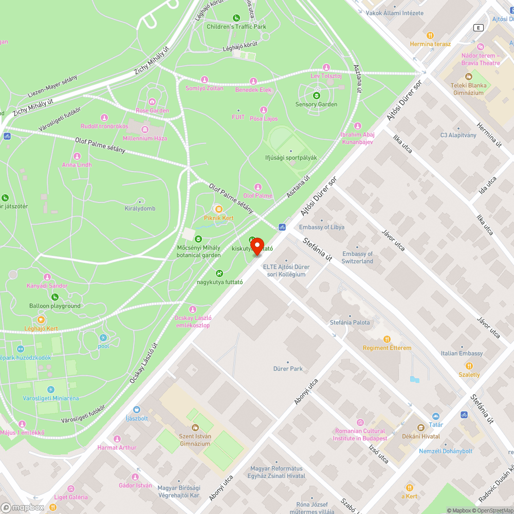 Hiányzó fényterelő bejelentés helye