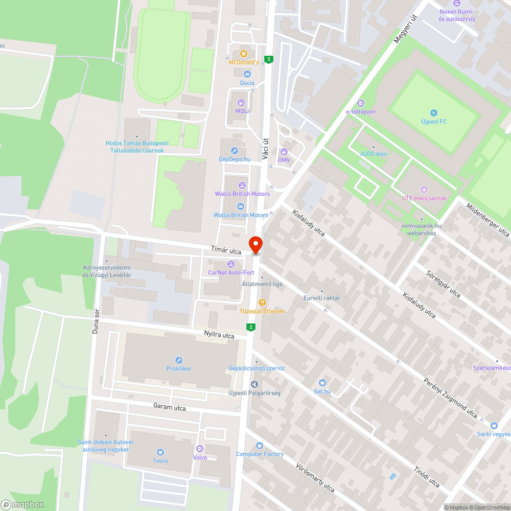 Hiányzó fényterelők bejelentés helye