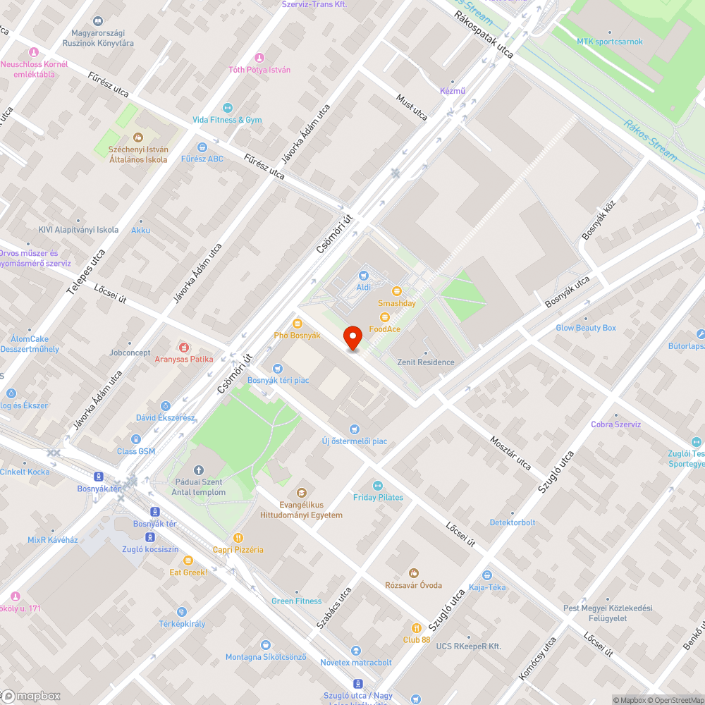 Kátyú bejelentés helye