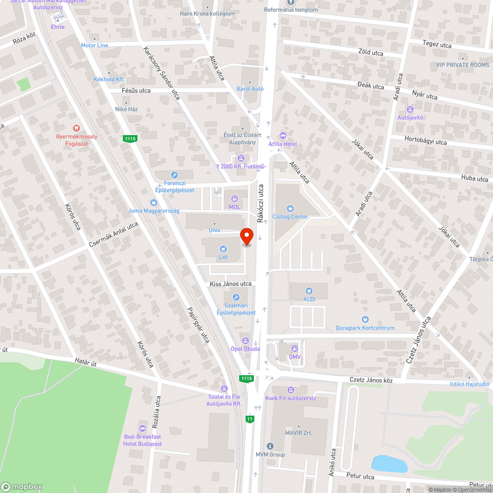 Áruház parkolójának rossz kialakítása bejelentés helye