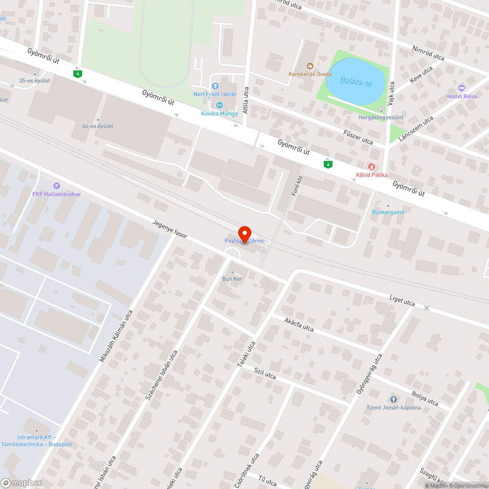 Vonat és busz összehangolása Pestszentlőrincen bejelentés helye