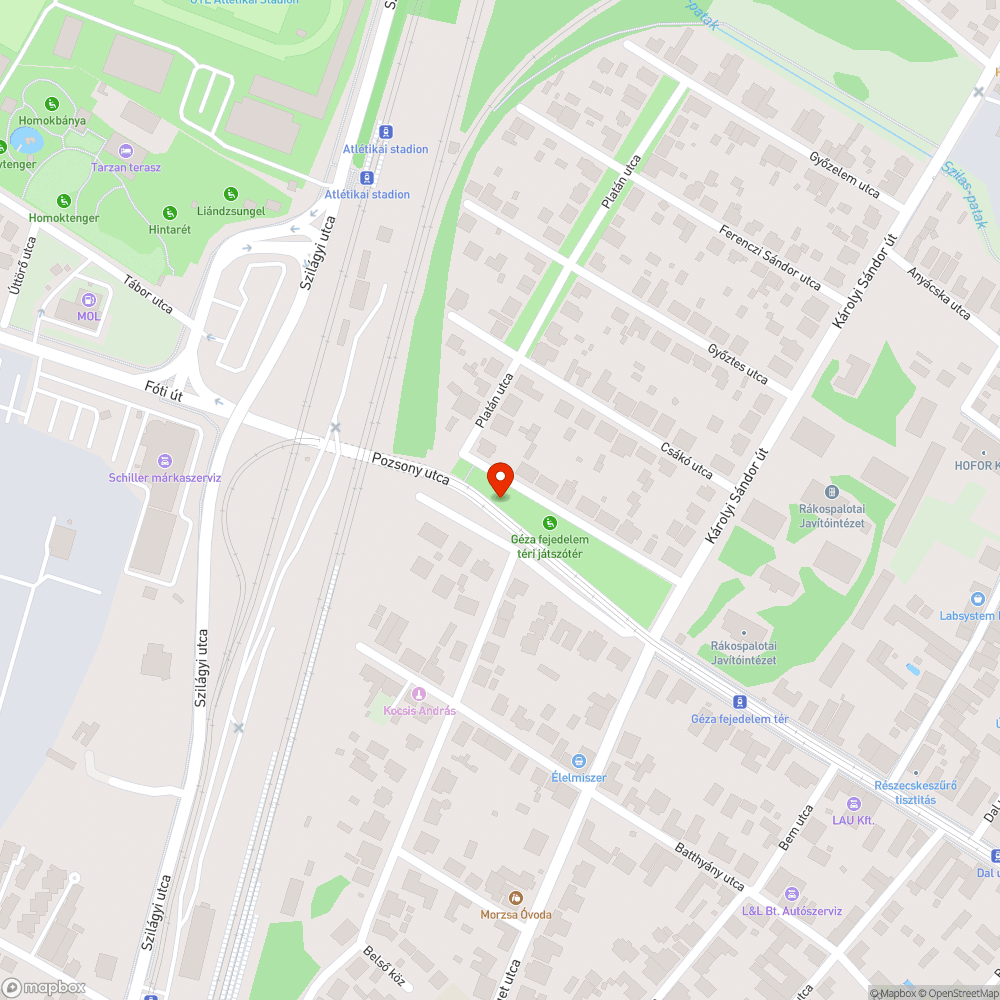 Lefújt tábla bejelentés helye