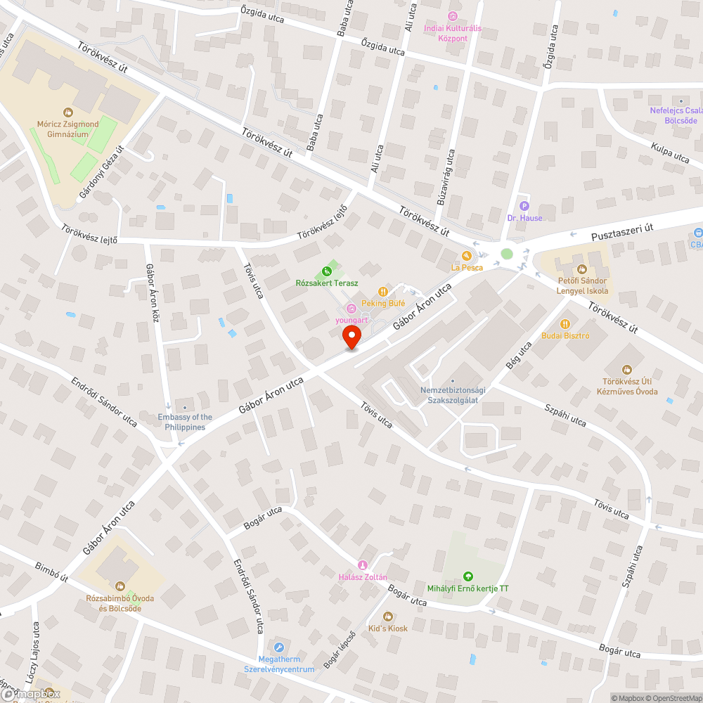 Sötét lámpa bejelentés helye