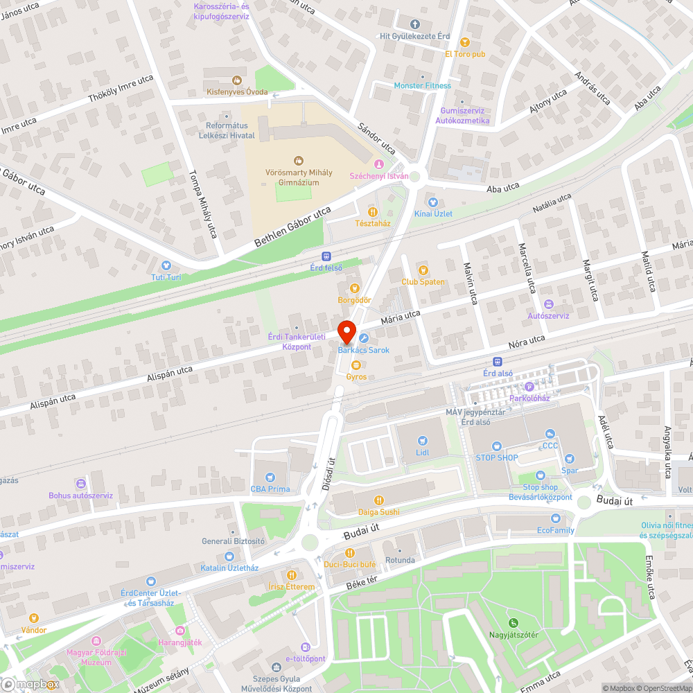 Egy roncs bejelentés helye