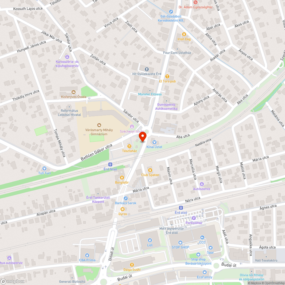 Eltömődött csatorna bejelentés helye