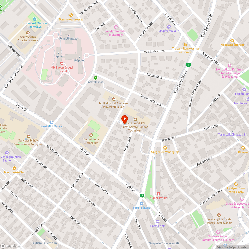 Elmozdított aknafedő bejelentés helye