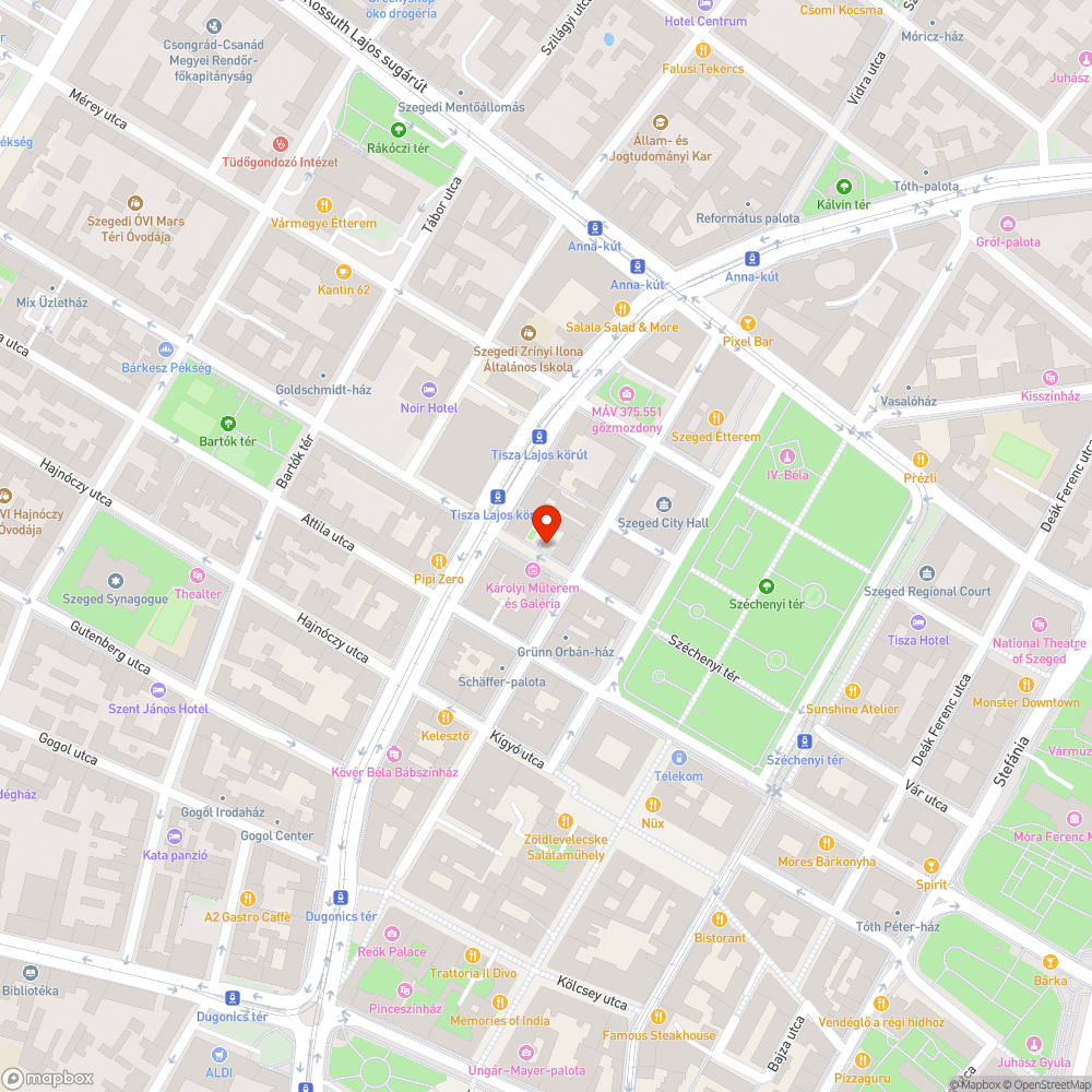 Kiégett lámpa - Károlyi utca bejelentés helye