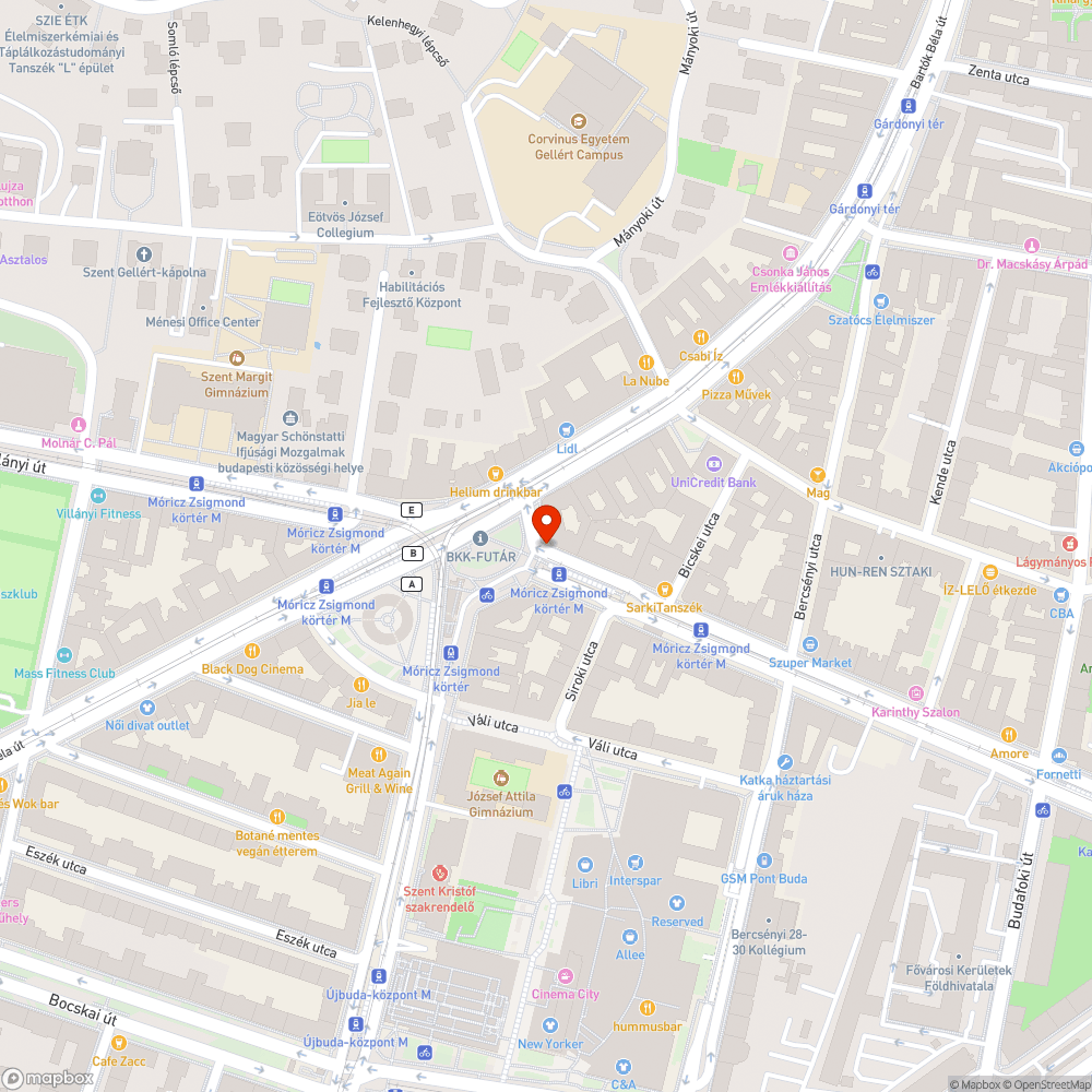 Elromlott időjelző a Móriczon bejelentés helye