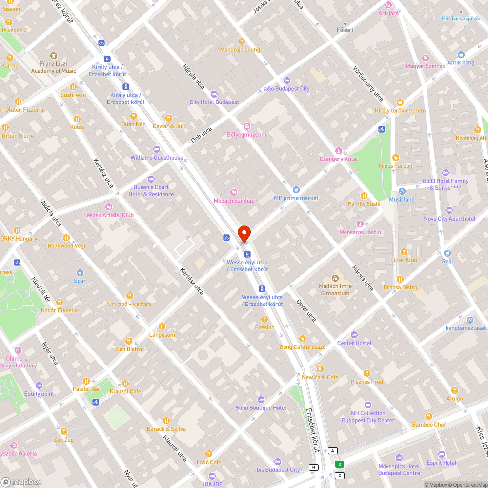 Ajtócska bejelentés helye