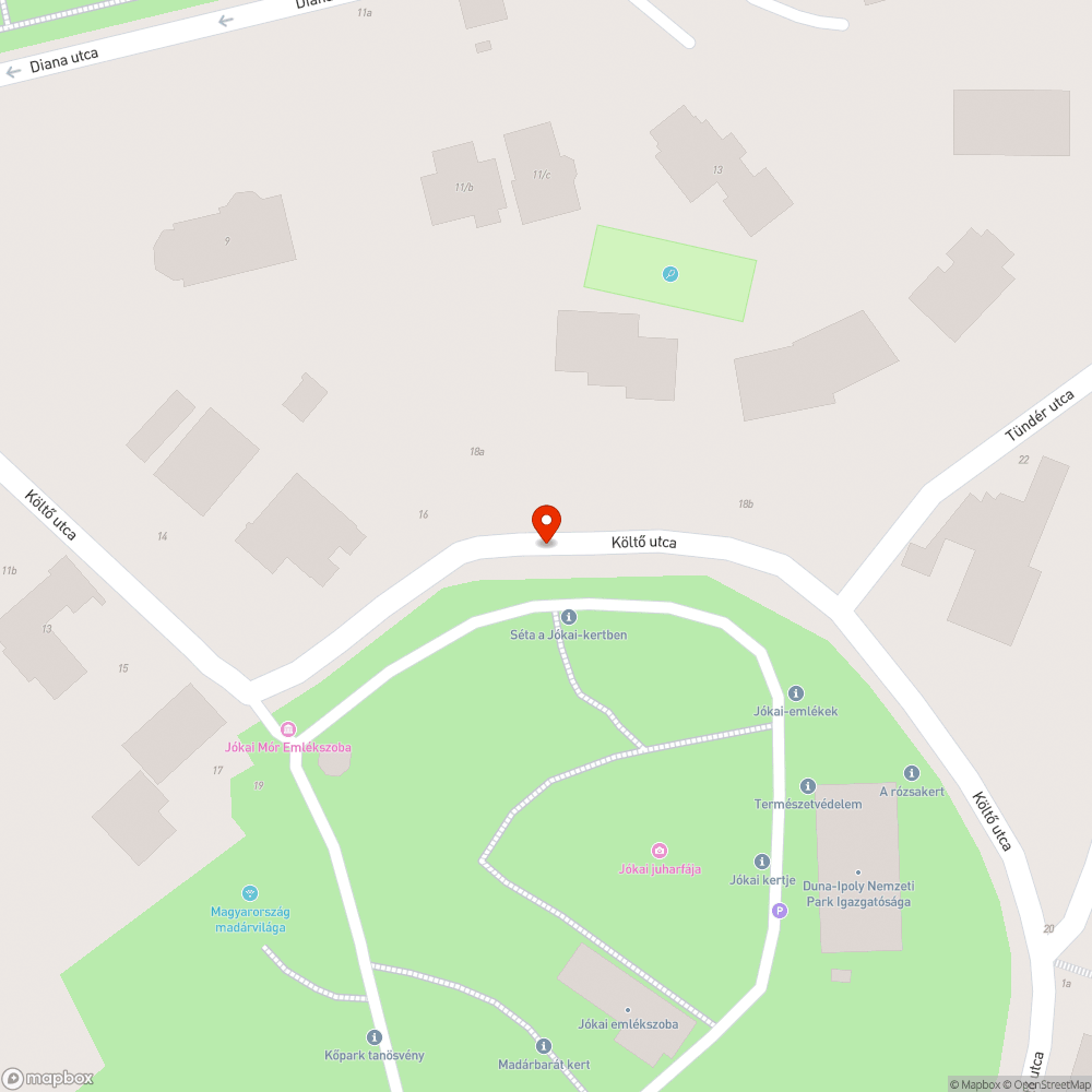 Felismerhetetlen járda bejelentés helye