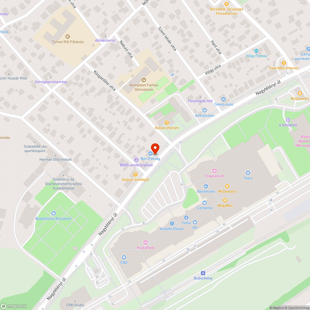 Lépcsős utcai buszmegálló FUTÁR-kijelzője bejelentés helye