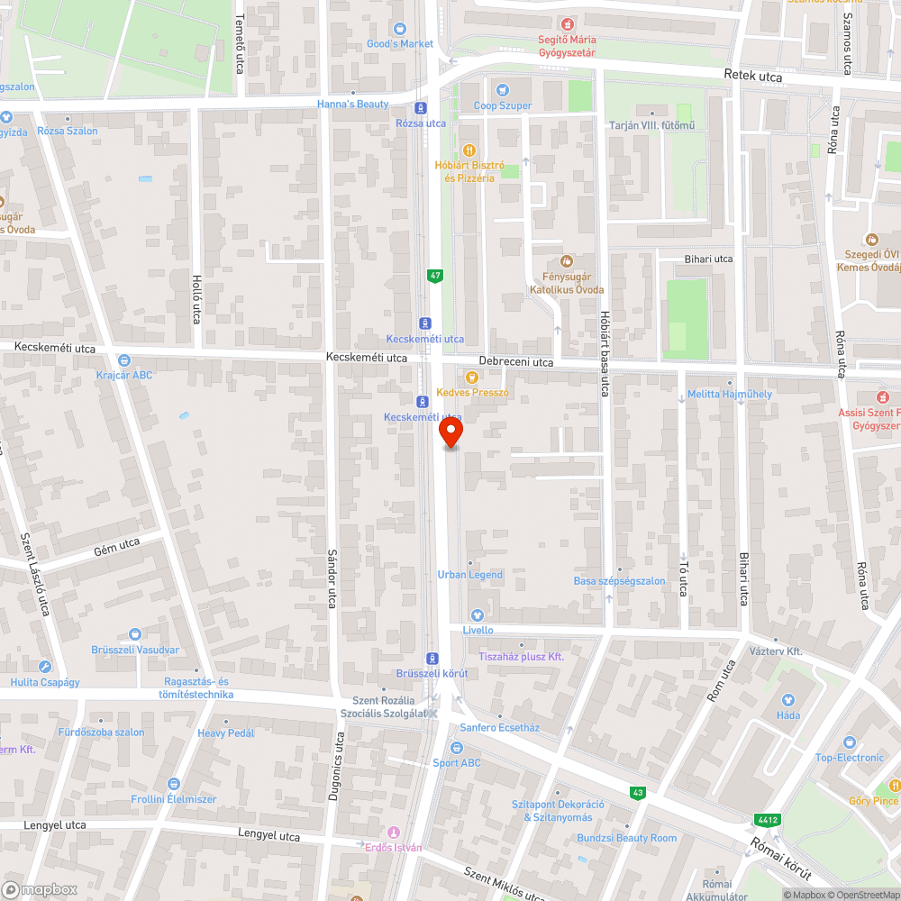 Szétesett kapcsolószekrény - József A. sgt. 57. bejelentés helye