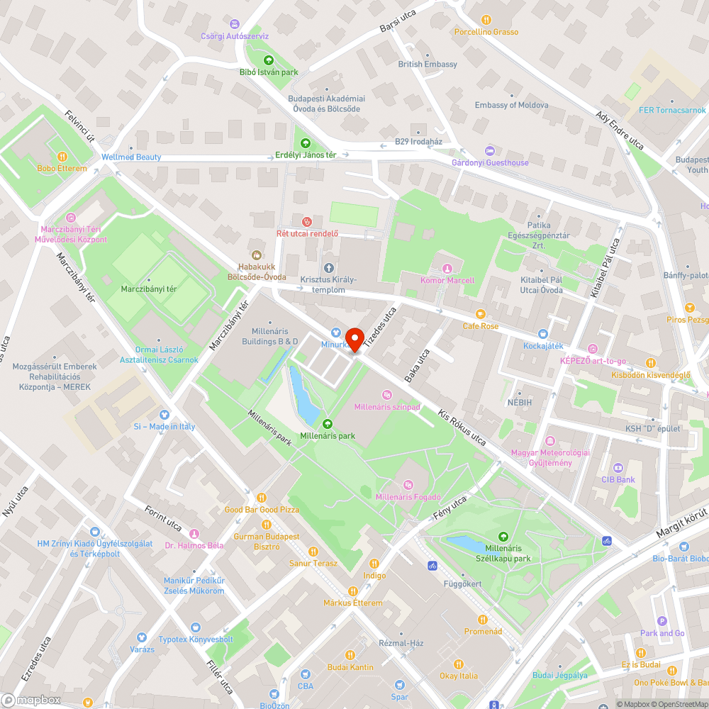 Oszlop a járda közepén bejelentés helye