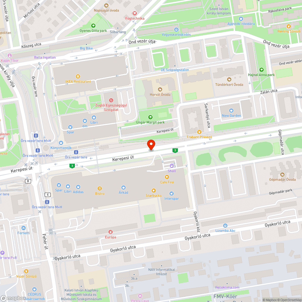 Sötét lámpa bejelentés helye