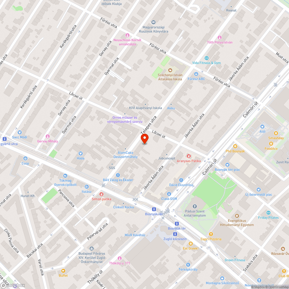 Nem ég a lámpa a Telepes utcában bejelentés helye