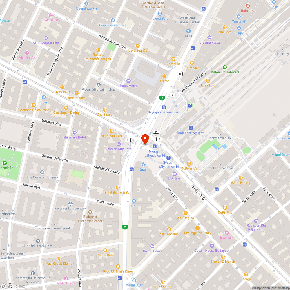 Renault Twizy AC a Nyugati térnél tárolva bejelentés helye