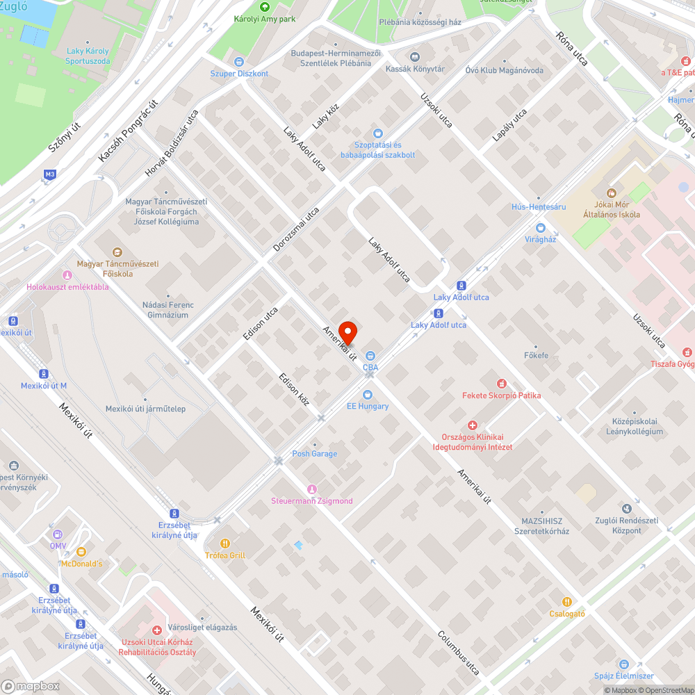 Kátyú bejelentés helye