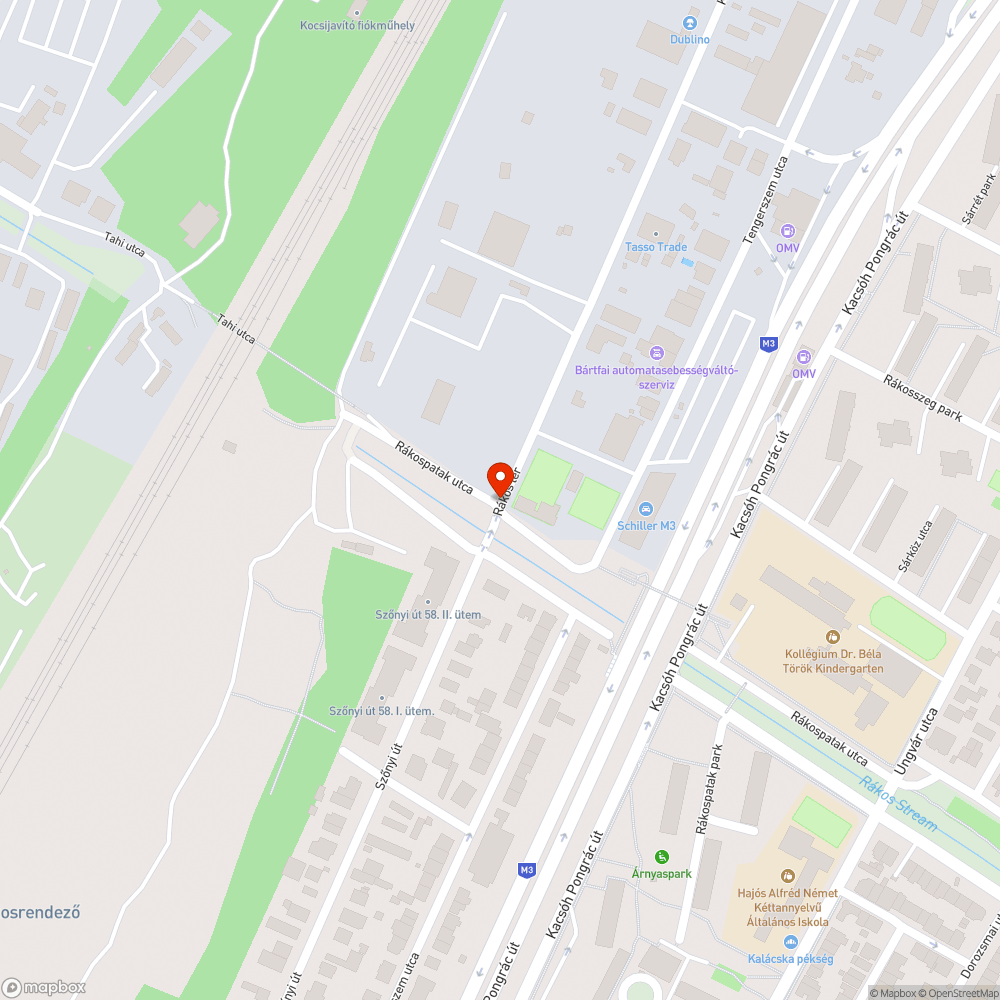 Eldugult bejelentés helye