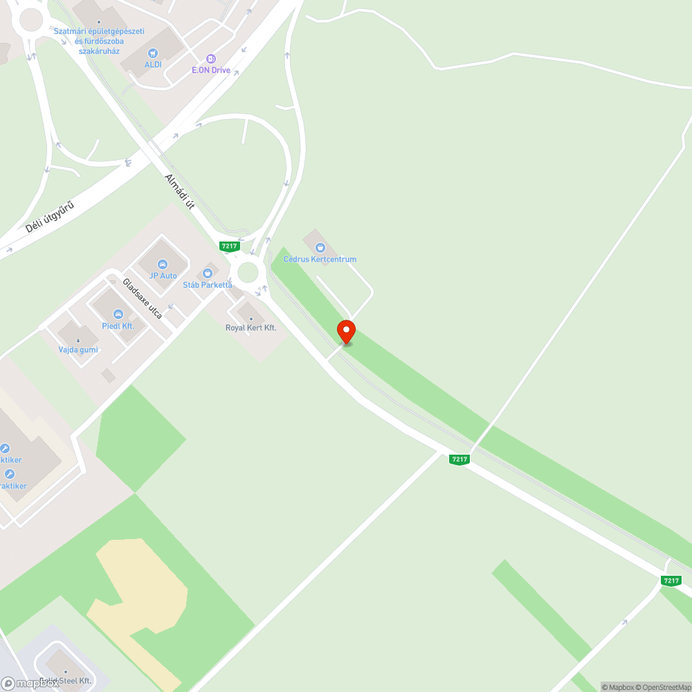 Töredezett útfelület bejelentés helye