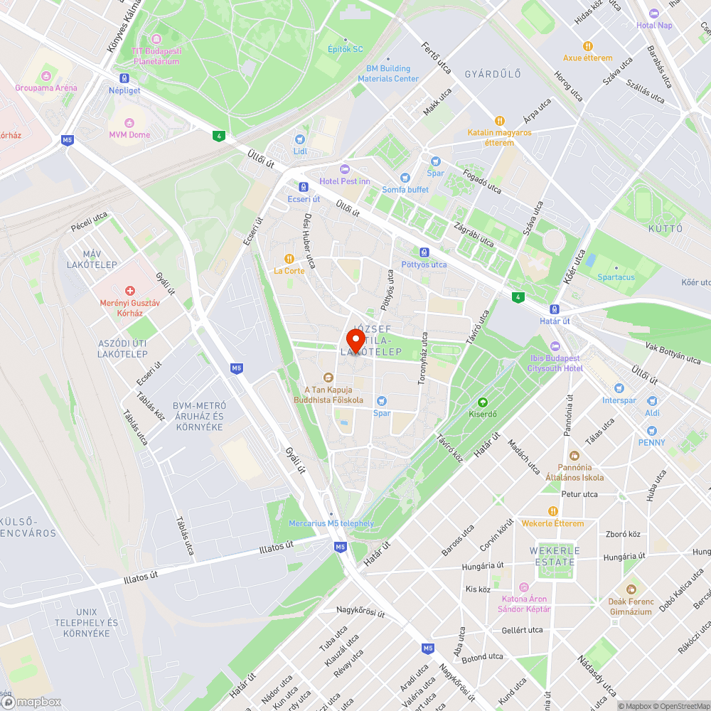 Kiégett izzó bejelentés helye