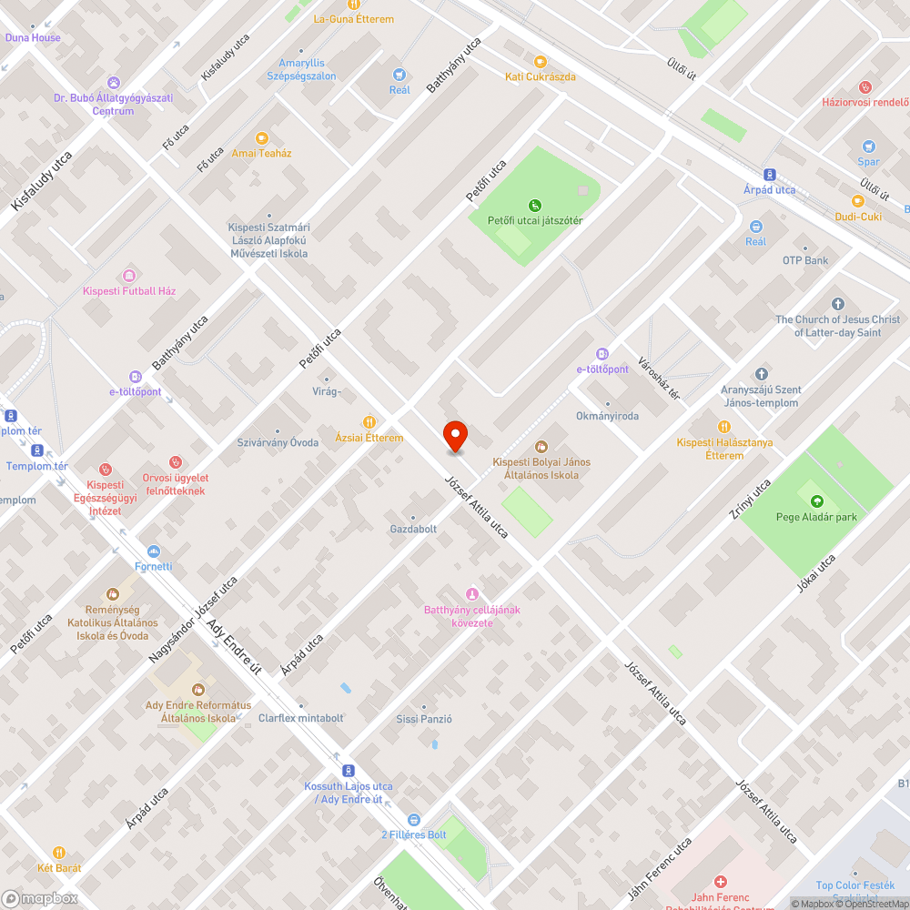 Balesetes autó bejelentés helye