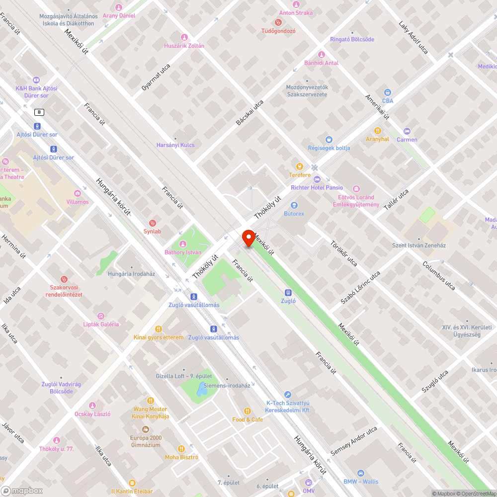 Tócsák a frissen felújított Zugló vasútállomáson 3.0 bejelentés helye