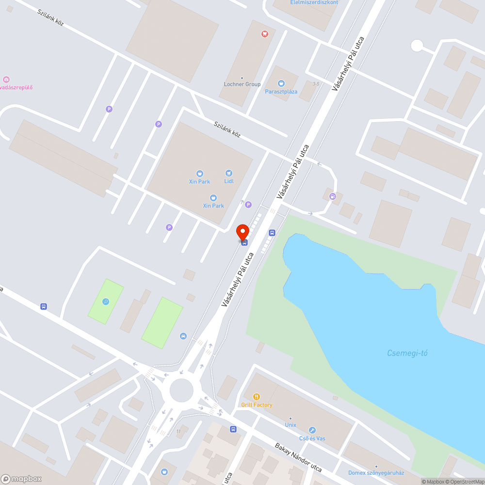 Rozsdás padok bejelentés helye