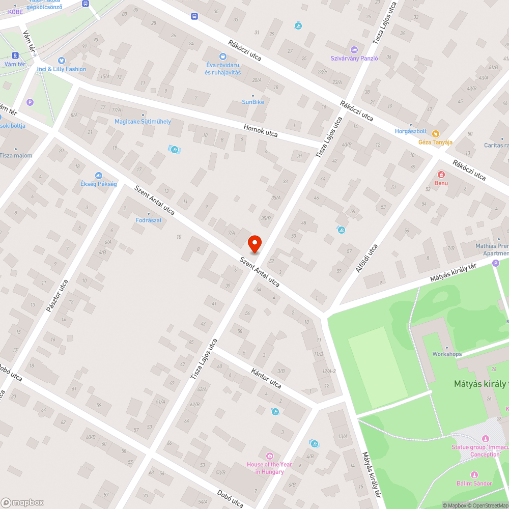 Nem működő közvilágítás bejelentés helye