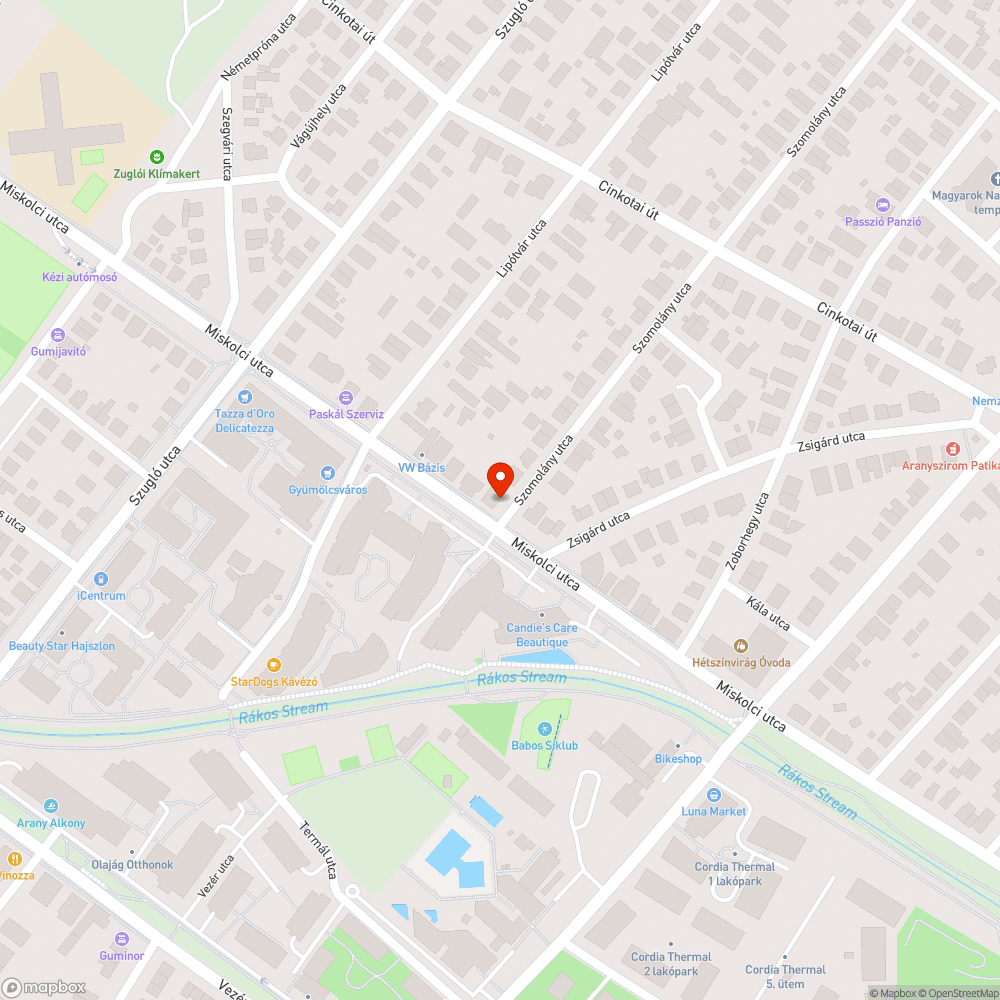 Z rendszámos roncs bejelentés helye