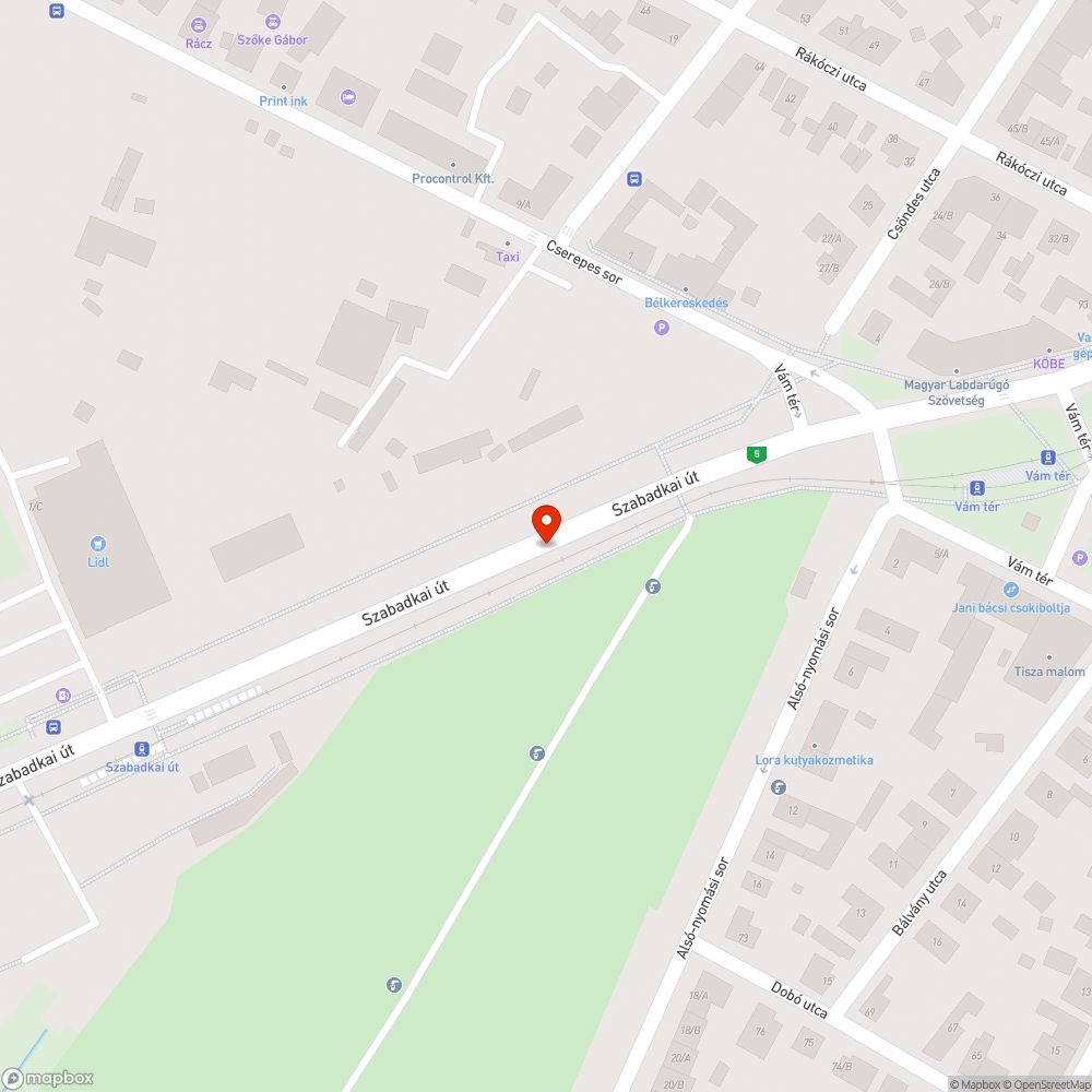 Elhagyott kőtömb bejelentés helye