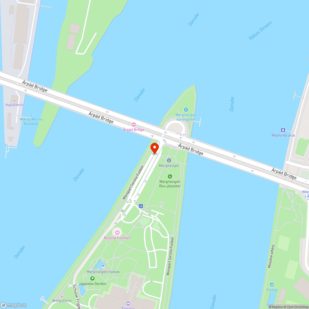 Jármű a Margitszigeten bejelentés helye