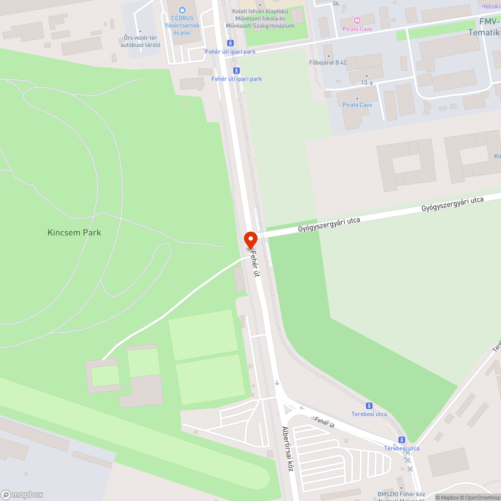 Felmart, kátyús útszakasz bejelentés helye