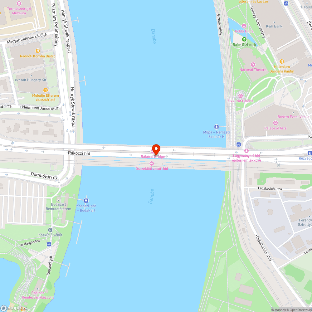 Rákóczi híd díszkivilágítás bejelentés helye